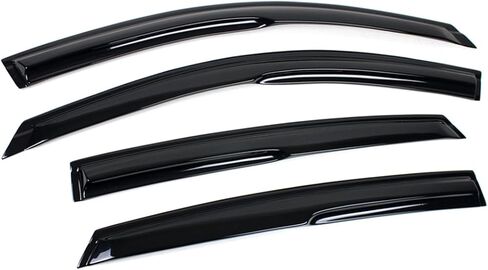 Premium 3D Wavy Sport Black Window Visor Rain Guard Deflector Compatible for 2023 2024 Honda Accord 11th Gen in Saudi Arabia