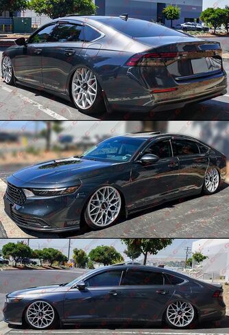 Premium 3D Wavy Sport Black Window Visor Rain Guard Deflector Compatible for 2023 2024 Honda Accord 11th Gen in Saudi Arabia