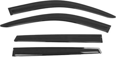 IKON MOTORSPORTS Tape on Window Visors Compatible with 2021-2025 Kia Sorento, Acrylic Smoke/Tinted Rain Guards, Side Window Wind Deflectors 4PCS in Saudi Arabia
