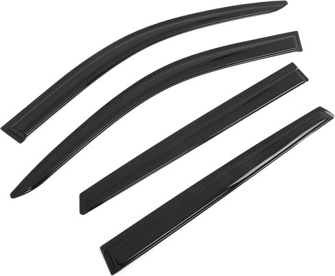 IKON MOTORSPORTS Tape on Window Visors Compatible with 2021-2025 Kia Sorento, Acrylic Smoke/Tinted Rain Guards, Side Window Wind Deflectors 4PCS in Saudi Arabia