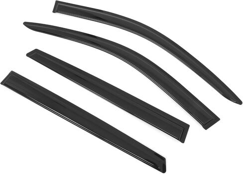 IKON MOTORSPORTS Tape on Window Visors Compatible with 2021-2025 Kia Sorento, Acrylic Smoke/Tinted Rain Guards, Side Window Wind Deflectors 4PCS in Saudi Arabia
