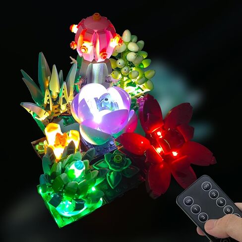 RC LED Light Kit for Lego Bamboo ، متوافق مع Lego Plants 10344 ، مجموعة الإضاءة المتصلة USB ، فكرة الهدية للفتيات ، الفتيان ، الخفيفة فقط ، بدون طراز Lego. (10344 Lego Bamboo) in Saudi Arabia