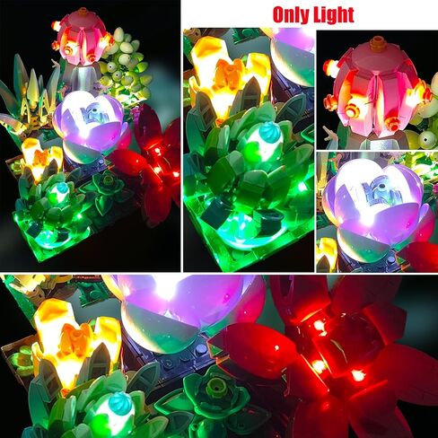 RC LED Light Kit for Lego Bamboo ، متوافق مع Lego Plants 10344 ، مجموعة الإضاءة المتصلة USB ، فكرة الهدية للفتيات ، الفتيان ، الخفيفة فقط ، بدون طراز Lego. (10344 Lego Bamboo) in Saudi Arabia
