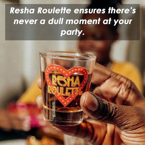 Resha Roulette Drinking Game Reloaded, Fun Card Games, 21+ Drinking Game Set with Spinner, Dare Cards, and Play Money, Adult Party Game for Game Nights, Birthdays, and Gathering in Saudi Arabia