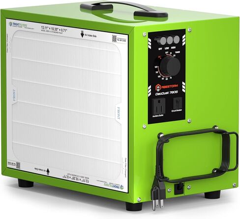 Abestorm Tabletop Dust Collector for Woodworking, Portable Double-sided Intake Air Filtration Systems, Movable Air Filter with Timer Function, Ideal for Garage Works Shop and Room Renovations in Kuwait