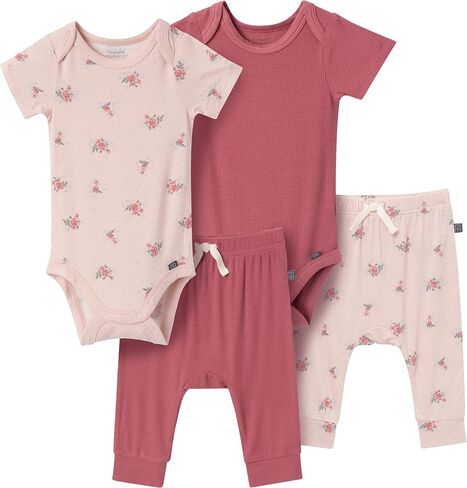 اللحظات الحديثة من قبل Gerber Baby Girls 'Bodysuit و Pant Set ، Seashells العاج ، 6-9 أشهر in Kuwait