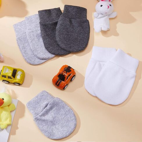 12 Pairs Newborn Baby Mittens Infant Toddler Gloves No Scratch Mittens Gloves for 0-6 Months Baby Boys Girls (Stylish Colors, Rainbow) in Saudi Arabia