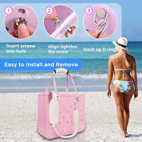 غلاف حزام لحقيبة BOGG مع موصل معدني ، استبدال الكتف Crossbody قابل للتعديل لحمل المطاط الشاطئ in Kuwait