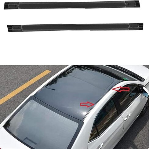 2 PCS أسود سقف تقليم القولبة أدوات الختم بديل لقطاع 2003-2008 COROLLA in Saudi Arabia