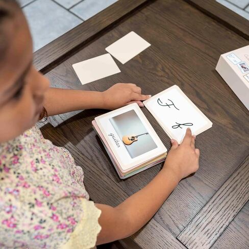 Phonics Cursive Alphabet Flash Cards by Maritas - متينة ، سميكة ونابضة بالحياة - يجب أن تكون في مرحلة ما قبل المدرسة ، التعليم المنزلي والفصول الدراسية - الأجزاء 3+ in Kuwait