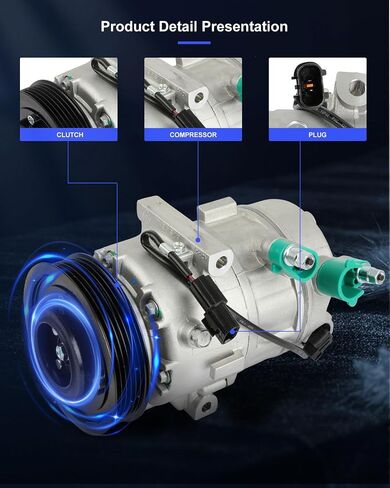 ضاغط ECCPP AC 2014-2016 لـ Hyundai Elantra 1.8L 2014-2019 لـ KIA Soul 2.0L Conditioning Compressor in Saudi Arabia