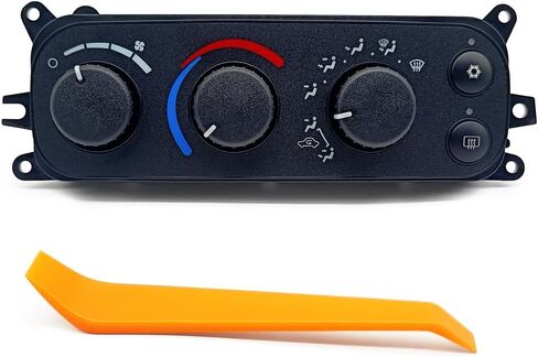 599-212 Climate Control Panel Compatible with Dodge Ram 1500 2500 3500 2002-2005 Dakota 2001-2004, HVAC Control Switch Module Replace 55055905AA in Saudi Arabia
