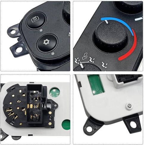 599-212 Climate Control Panel Compatible with Dodge Ram 1500 2500 3500 2002-2005 Dakota 2001-2004, HVAC Control Switch Module Replace 55055905AA in Saudi Arabia