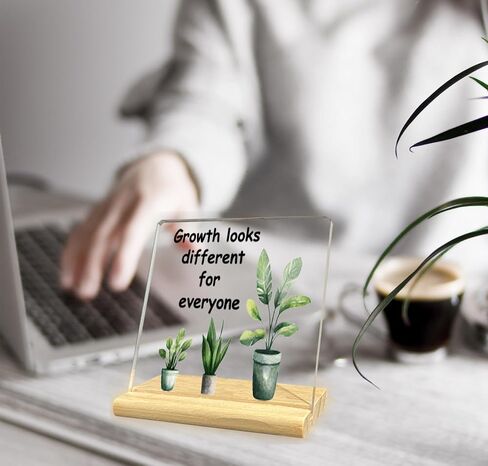 Human Sunshine Acrylic Desk Decorative Sign, Inspirational Sunshine Acrylic Desk Decor Gifts for Women Men, Motivational Decor for Office Home in Saudi Arabia