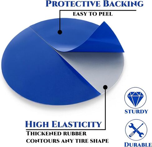 80 Pack Tire Repair Patch, 58mm Round Universal Tire Tube Patch Repair Kits, Heavy Duty Rubber Tire Tyre Puncture Fast Repair Cold Patches for Car, Truck, Motorcycle, Bike in Saudi Arabia