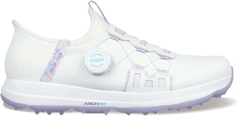 Skechers Women's Go Elite 5 Arch Fit Waterproof Slip in Golf Shoe Sneaker, Black/Pink, 10 in Saudi Arabia