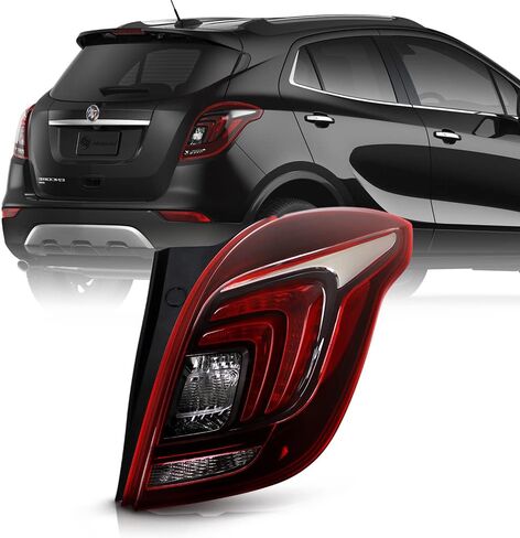 ACANII - For 2017-2022 Buick Encore Red Clear Factory Style LED Tail Light Brake Lamp Replacement Right Passenger Side in Saudi Arabia