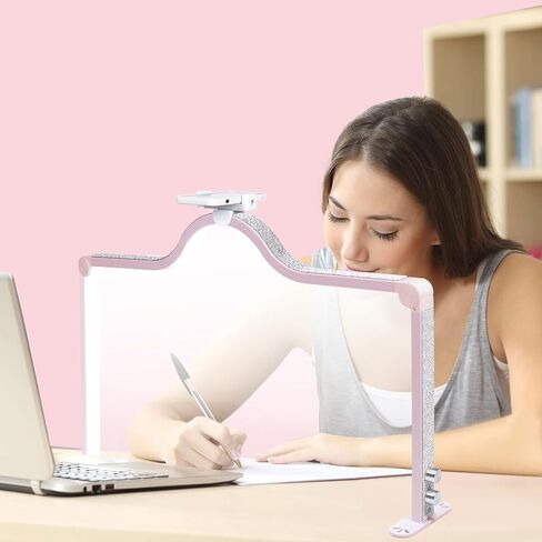 Nail Light for Desk, LED Dimmable Half Moon Light for Nail Salons, Nail Tech Lamp for Makeup, Nail Art, Eyebrow Trimming in Saudi Arabia