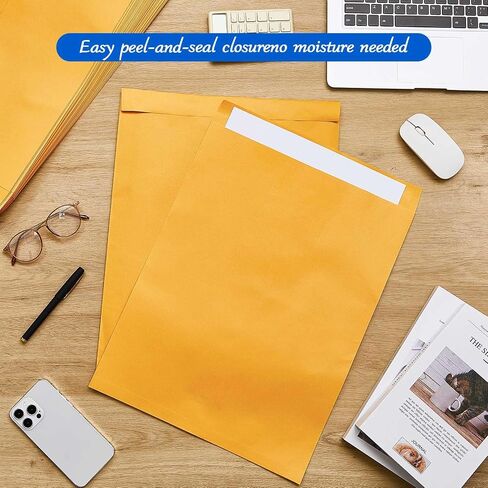 25 Pcs 18 x 22 Inches Jumbo Catalog Mailing Envelopes Peel and Seal Brown Kraft Manilla Envelopes Large Size for Mailing Storing Organizing Oversized Mail Business Documents in Saudi Arabia