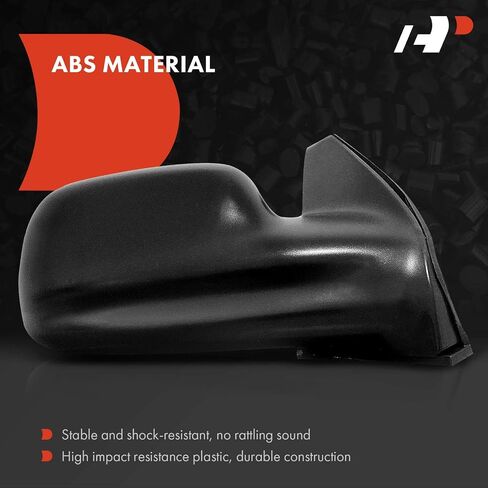 A-Premium Passenger Side Manual Door Mirror Compatible with Chevrolet Tracker 1999-2004 & Suzuki Vitara 1999-2004 - Non-Heated Non-Folding Primed Black Outside Rear View Mirror in Saudi Arabia