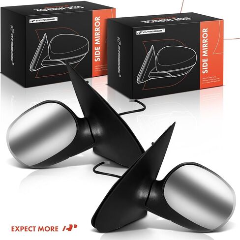 A-premium side Driver Side Power Mirror-متوافقة مع Ford F-150 F150 2001-2002 ، Expedition 1998-2002-كروم قابلة للطي غير مُسخنة خارج مرآة الرؤية الخلفية-استبدل# F85Z17684GAB in Saudi Arabia