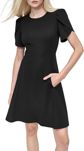 DKNY Women's Tulip Sleeve Fit & Flare Mini Dress in Saudi Arabia
