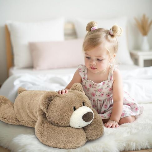 Niuniu Daddy 20" | 3.3 Pound Sheep Weighted Stuffed Animals, Large White Goat Pillowfort Stuffed Lap Animal Toys for Kids Adults, Big Plush Body Pillow for Gifts Birthday Christmas Holiday in Saudi Arabia