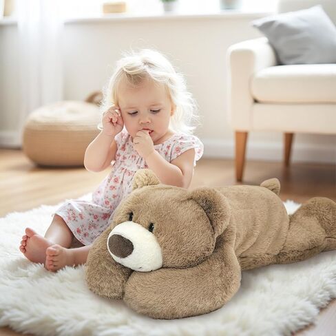 Niuniu Daddy 20" | 3.3 Pound Sheep Weighted Stuffed Animals, Large White Goat Pillowfort Stuffed Lap Animal Toys for Kids Adults, Big Plush Body Pillow for Gifts Birthday Christmas Holiday in Saudi Arabia