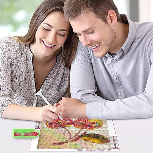 Tiwabb Diamond Art Kits for Adults Beginners,Gnome Succulents Diamond Painting Kits for Adults,5D Full Drill DIY Diamond Dot Gem Art Kit Wall Home Decor Arts Craft 12x12 inch in Saudi Arabia