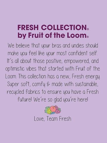 فاكهة The Loom A Fresh Collection Game Changer 2-Pack Front & Back Closure Racerback Racerback و Comfort for Women in Saudi Arabia
