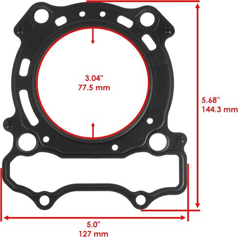 حشية رأس أسطوانة Caltric متوافقة مع Yamaha YZ250F 2001-2013 / WR250F 2001-2013 5NL-11181-00-00 in Saudi Arabia
