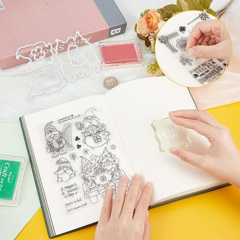 INFUNLY 2pcs Spring Flowers Stamp and Dies for Card Making Inspirational Word Clear Stamp Garden Die Cuts Potted Plant Rubber Stamps Spray Bottle Cutting Die for Scrapbooking Embossing Album DIY Craft in Saudi Arabia