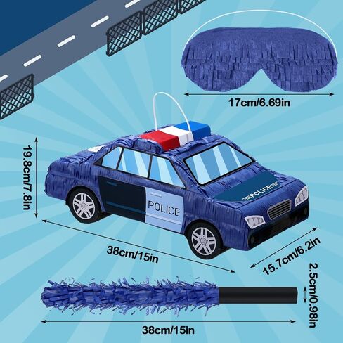 Garbage Truck Piñata 3D Truck Piñata Theme Decoration with a Blindfold and Bat for Kids Boys Girls Gift Holiday Birthday Party Baby Shower Supplies in Kuwait