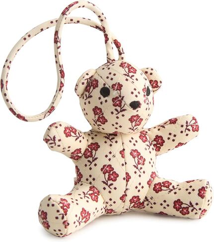Vera Bradley Premium Cotton Bitty Bear Bag Charm ، Rachel Ditsy in Saudi Arabia