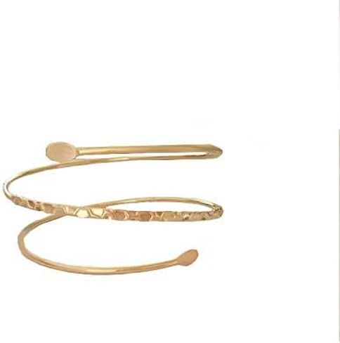 Caiaao Boho سوار الذراع العلوي الكفة سوار الذهب الفضة سوار الكفة الهندسية العقلية سوار سوار الذراع العليا سوار القابلة للتعديل للنساء للنساء in Kuwait