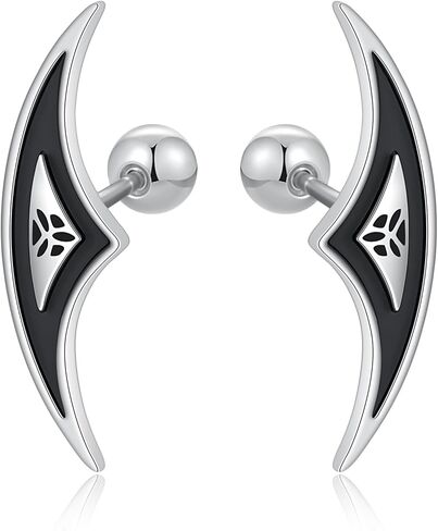 القوطي المخفي بوهو اللولب الحلق هندسي ماندالا لوتس زهرة غضروف الحلزونية ثقب المجوهرات الفضية الداكنة القوطية المجوهر in Kuwait