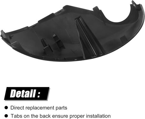 Black Lower Mirror Cover Replacement for 2022-2025 Honda Civic 11th W/O Turn Signals, Side Mirror Bottom Cover Caps (Right Passenger Side) in Kuwait