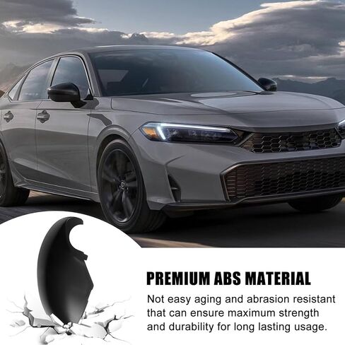Black Lower Mirror Cover Replacement for 2022-2025 Honda Civic 11th W/O Turn Signals, Side Mirror Bottom Cover Caps (Right Passenger Side) in Kuwait