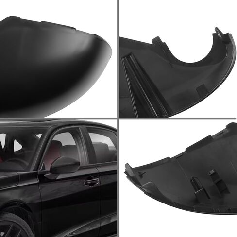Black Lower Mirror Cover Replacement for 2022-2025 Honda Civic 11th W/O Turn Signals, Side Mirror Bottom Cover Caps (Right Passenger Side) in Kuwait