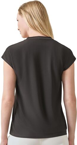 Kasper Women's Solid Ity Ext Shldr V Nk in Saudi Arabia