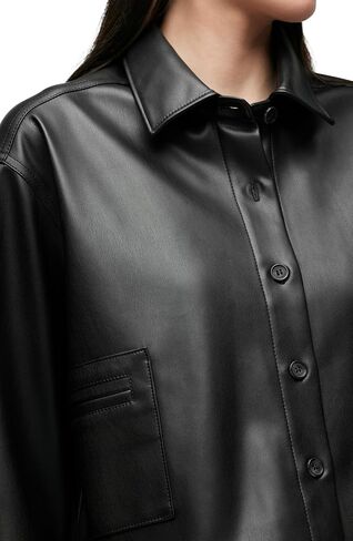 Hudson Women's Boxy Sleeve Button Button Down Down مع جيوب in Saudi Arabia