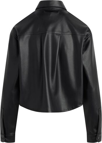 Hudson Women's Boxy Sleeve Button Button Down Down مع جيوب in Saudi Arabia