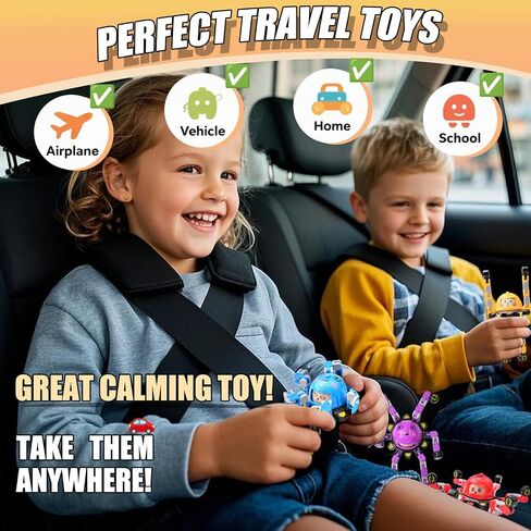 Transformable Fidget Spinners 4Pcs Fidget Toys for Kids Teens Adults Easter Basket Stuffers Toddlers Sensory Toys with Autism ADHD Gifts for Boys Girls Party Favors Travel Activities in Saudi Arabia