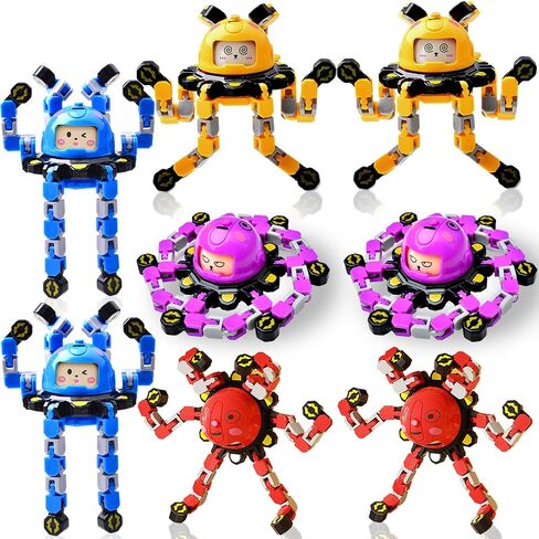 Transformable Fidget Spinners 4Pcs Fidget Toys for Kids Teens Adults Easter Basket Stuffers Toddlers Sensory Toys with Autism ADHD Gifts for Boys Girls Party Favors Travel Activities in Saudi Arabia