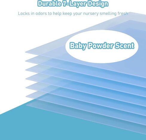 Jumbo Square Refills Disposal Bags Refill Compatible with Diaper Genie Compact, Select and Classic Pails, Hold Up to 810 Newborn-Sized Diapers Per Refill, Pack of 6 in Kuwait