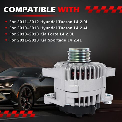 11492 المولد 12V 110A يناسب Tucson Forte Sportage L4 2.0L 2.4L استبدال OE 11492N ، 11492 ، 115603 ، 2607928 ، 37300-25600 in Saudi Arabia
