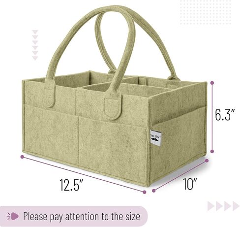 Mr. Pen- Baby Diaper Caddy Organizer ، Olive Calm ، Baby Caddy Organizer مع مقبض ، حجم مضغوط ، قابلية للطي ومحمولة in Saudi Arabia