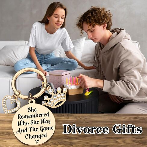 Funny Keychain Divorce Gifts for Women - Breakup Gift Inspirational Keychains, for Friends Birthday Key Chain in Kuwait