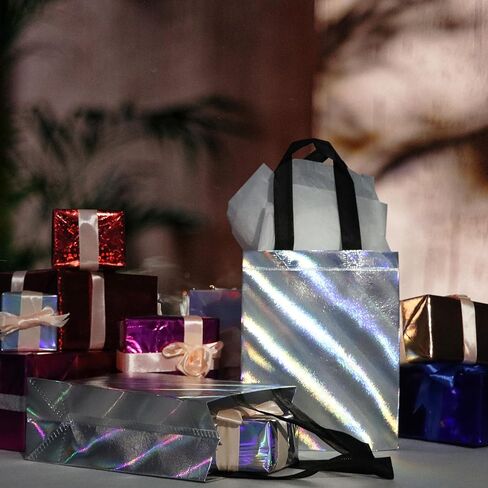 Cabzymx 7 PCS فريدة من نوعها متعددة الألوان حقائب الهدايا مع 7 ألوان ، 8 × 3.9 × 9.8 في حقائب الحفلات غير المنسوجة لقضاء العطلات ، عيد ميلاد ، حفل زفاف ، عيد الميلاد ، الحفلات in Kuwait