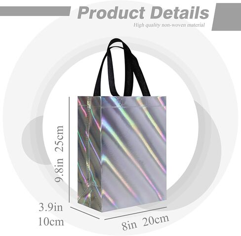 Cabzymx 7 PCS فريدة من نوعها متعددة الألوان حقائب الهدايا مع 7 ألوان ، 8 × 3.9 × 9.8 في حقائب الحفلات غير المنسوجة لقضاء العطلات ، عيد ميلاد ، حفل زفاف ، عيد الميلاد ، الحفلات in Kuwait